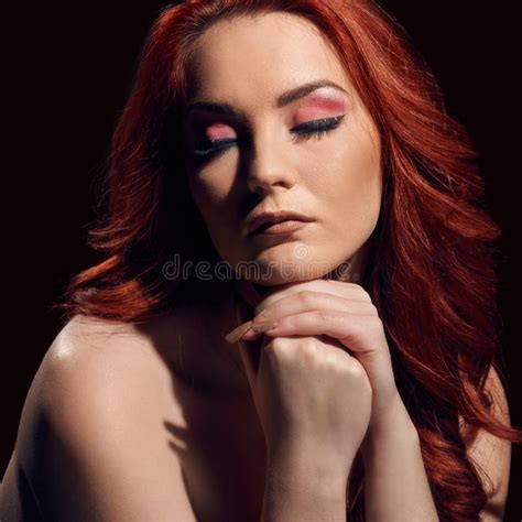 Model With Naked Shoulders Stock Image Image Of Cosmetics