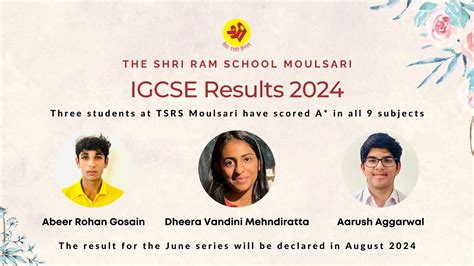 Results & Placements | The Shri Ram School Moulsari