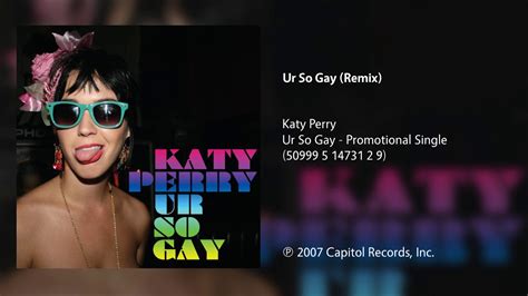 Katy Perry Ur So Gay Junior Sanchez Club Remix YouTube