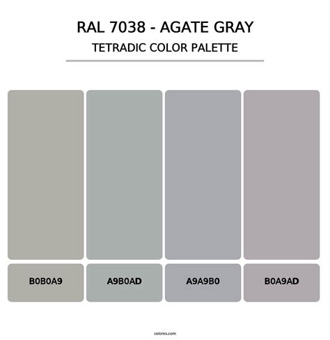 RAL 7038 - Agate Gray color palettes - colorxs.com