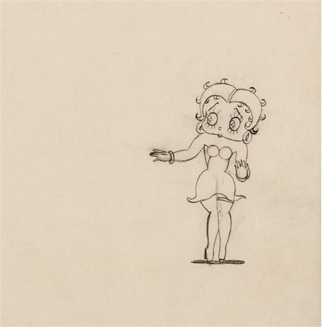 Betty Boop Animation Art From The 1930s Image 3 Is From Her Very Early