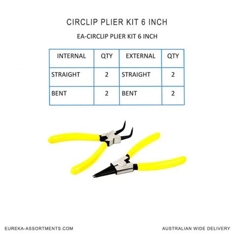 Eureka Assortment Circlip Plier Kit 8 Inch