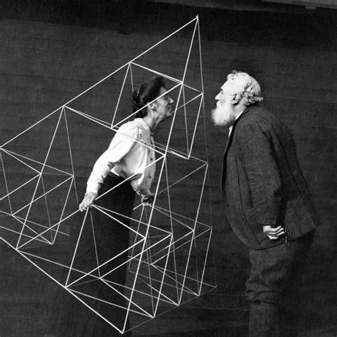 C 1903 Alexander Graham Bell Goes To Kiss His Wife In A Tetrahedral