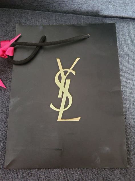 Ysl Paper Bag With Ribbon Luxury Bags And Wallets On Carousell