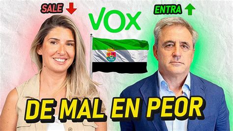 CONSEJERA DE VOX DIMITE Y LE SUSTITUYE OTRO IMPRESENTABLE YouTube