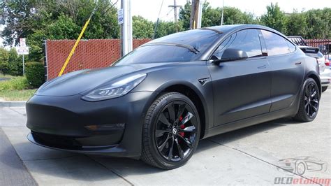 Tesla Model Solid Black Xpel Stealth Ocdetailing