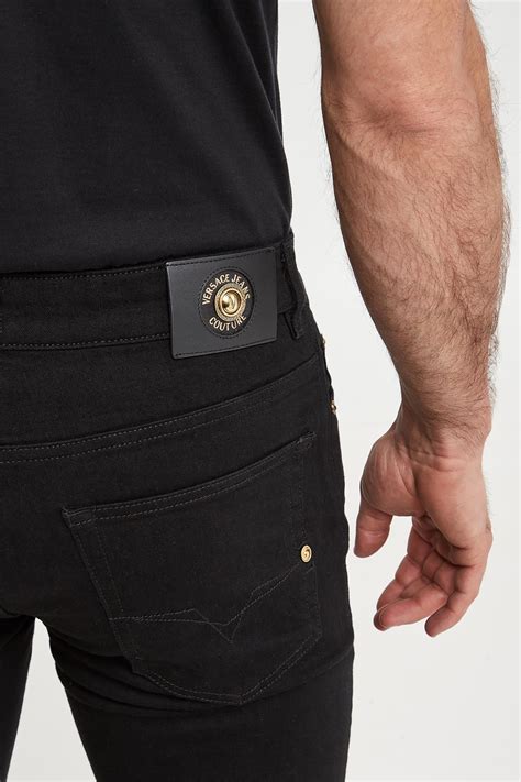 Jeansy męskie VERSACE JEANS COUTURE Czarny Slim 76GAB5S0/CDW00/909 ...