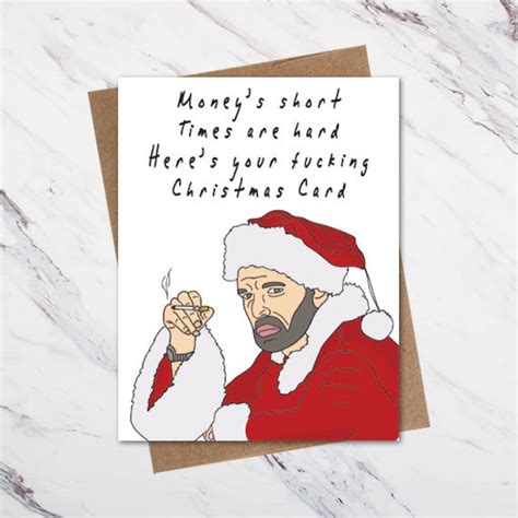 Funny Christmas Card, Bad Santa Christmas Card - Etsy