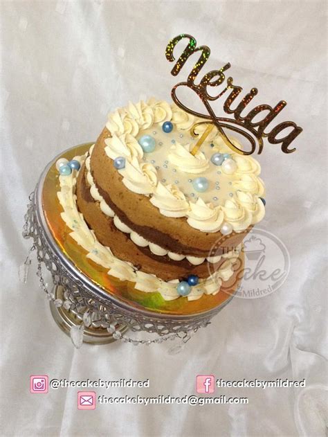 Naked Cake Decorated Cake By TheCake By Mildred CakesDecor