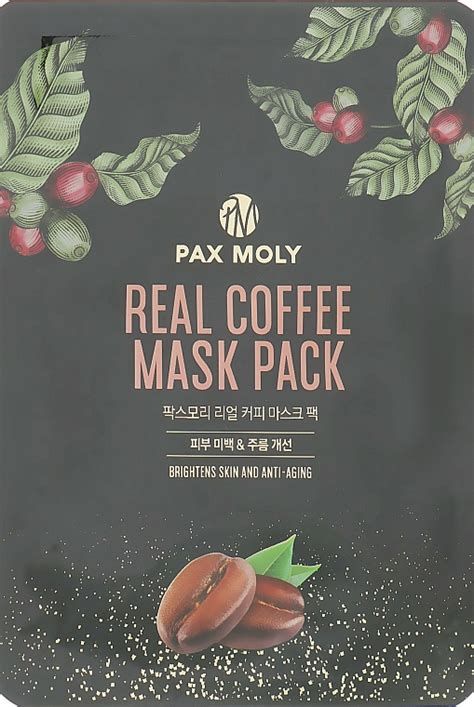 Tuchmaske F R Das Gesicht Mit Kaffee Extrakt Pax Moly Real Coffee