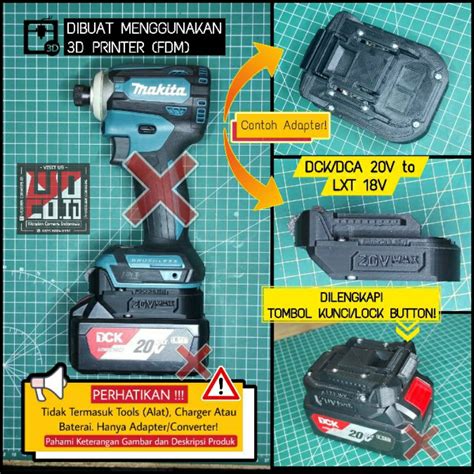 Jual Adapter Baterai Dcadckd 20v U Tools Lxt 18v Makita Abs