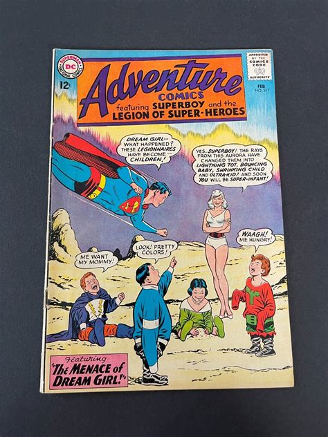 Adventure Comics 317 1st Appearance Of Dream Girl Dc 1964 Finevf