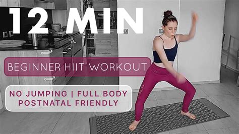 Min Hiit Beginner Workout No Jumping Full Body Postpartum