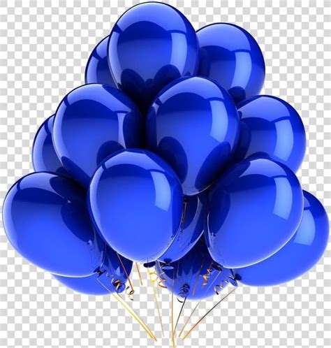 Ballon bleu anniversaire photographie de Stock Clip Art Décorations