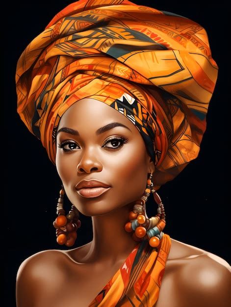 Premium Photo African Black Woman Portrait Cute Girl Stock Photo