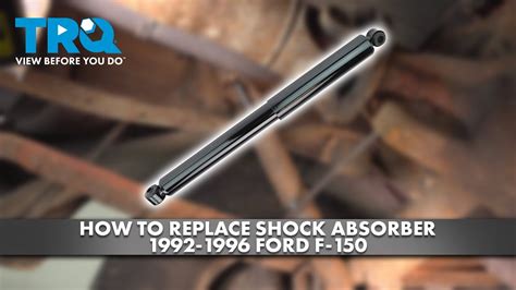 How To Replace Rear Shock Absorber 1992 1996 Ford F 150 YouTube