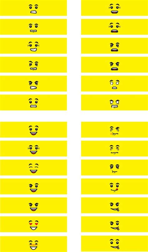 Several Face Expression With Small Differences To Have A Large Mixture