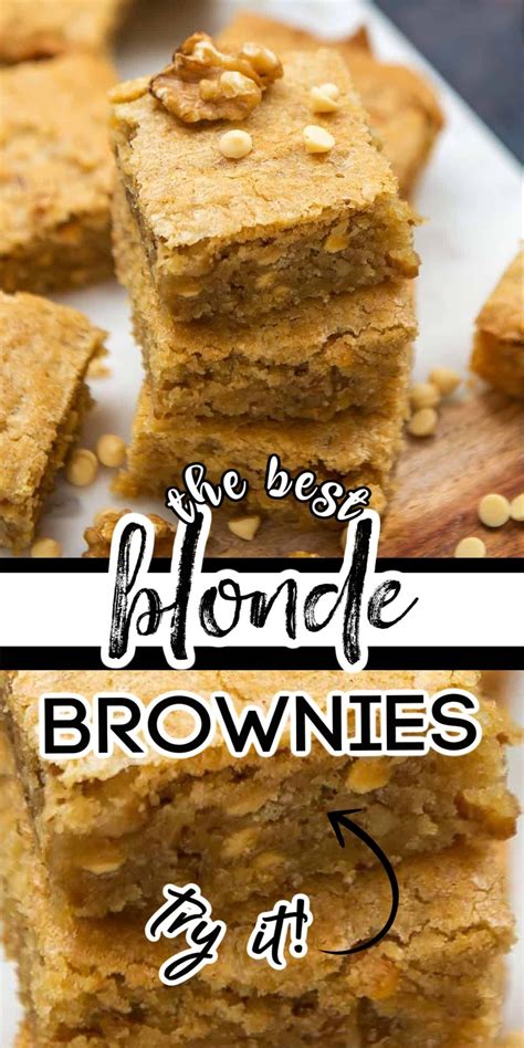 Soft And Chewy Blonde Brownies Artofit