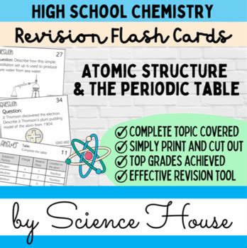 Atomic Structure And The Periodic Table Revision Task Flash Cards Chemistry