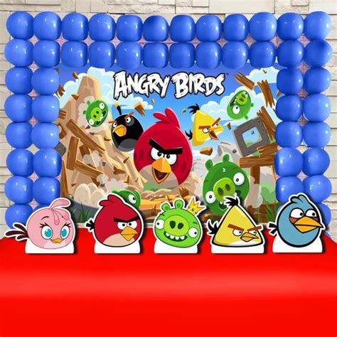 Festa Anivers Rio Angry Birds Impakto Visual Kit Decora O De Festa