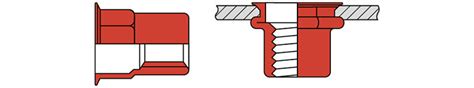 Blind Rivet Nut Q Nut Semi Hexagon Reduced Countersunk Head Qonnect
