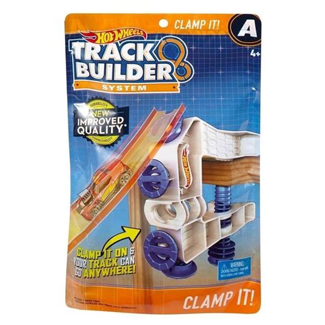 Mattel Hot Wheels Track Builder Zubehör Klemme DLF03 Spar Toys