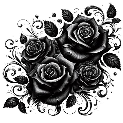 Black Roses Rose With Swirls Lovely Flowers, Black Rose, Bunch Of Roses