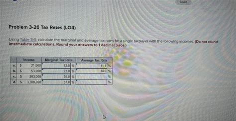 Solved Using Table 36 Calculate The Marginal And Averag