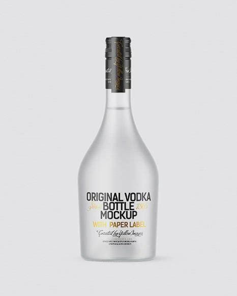 Frosted Glass Vodka Bottle Mockup Artofit