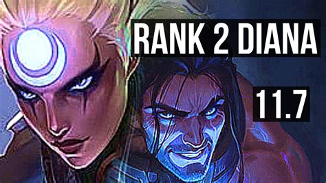 DIANA Vs SYLAS MID DEFEAT Rank 2 Diana 7 Solo Kills BR