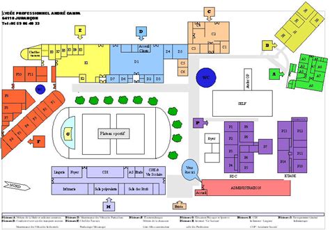 Plan Du Lyc E Lyc E Professionnel Andr Campa