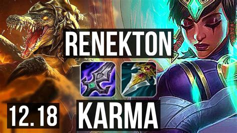 Renekton Vs Karma Top M Mastery Euw Master