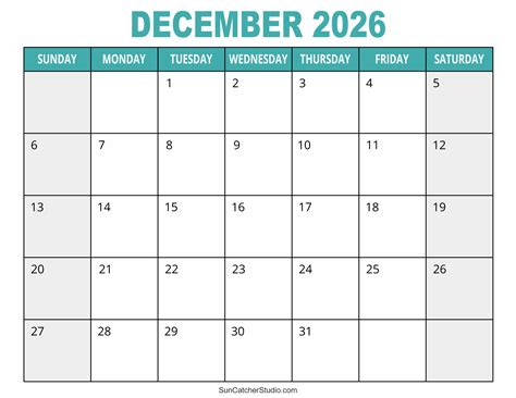 calendar december  printable   printable templates