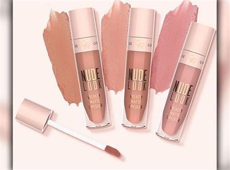 GOLDEN ROSE NUDE LOOK MATOWA POMADKA DO UST W PŁYNIE 01 JUST NUDE 5 5ML