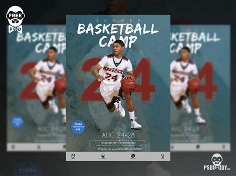 Basketball Camp Flyer Free Psd Template Free Psd Ui Download