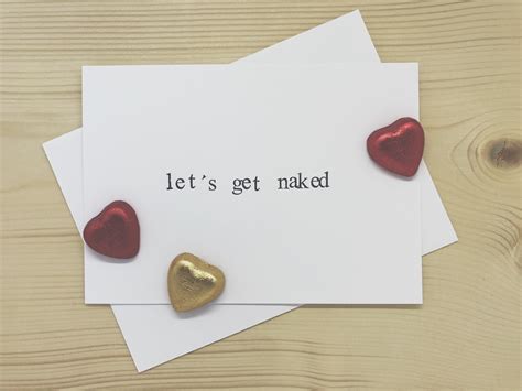 Funny Love Card Let S Get Naked Valentine S Anniversary Love Card