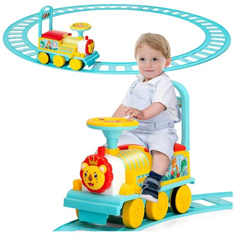 Trem Eletrico Infantil - Trem Elétrico Infantil A Bateria Com Trilhos E Luzes Piscantes, Honey ...