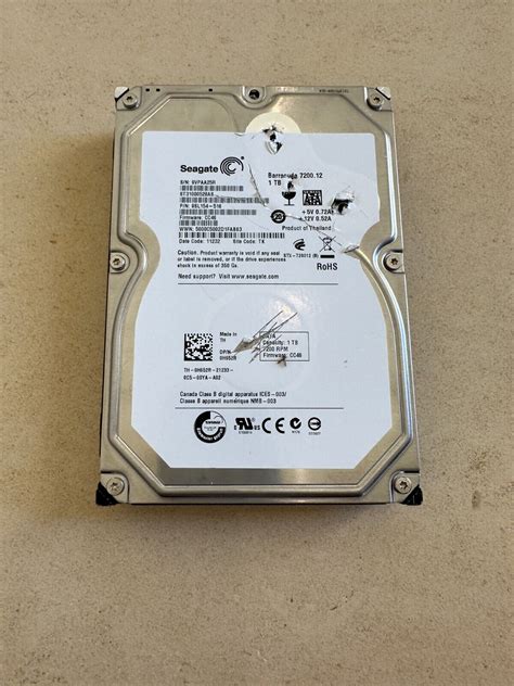 Seagate Barracuda 720012 1tb St31000528as Sata Used Working Ebay