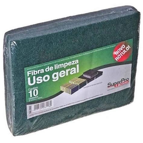 Fibra Limpeza Uso Geral Verde C Unidades Superpro Bettanin Casa Limpa