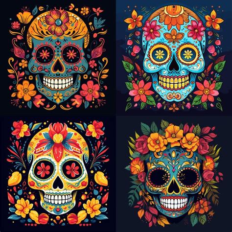 Premium Vector Day Of The Dead Vector Illustrations