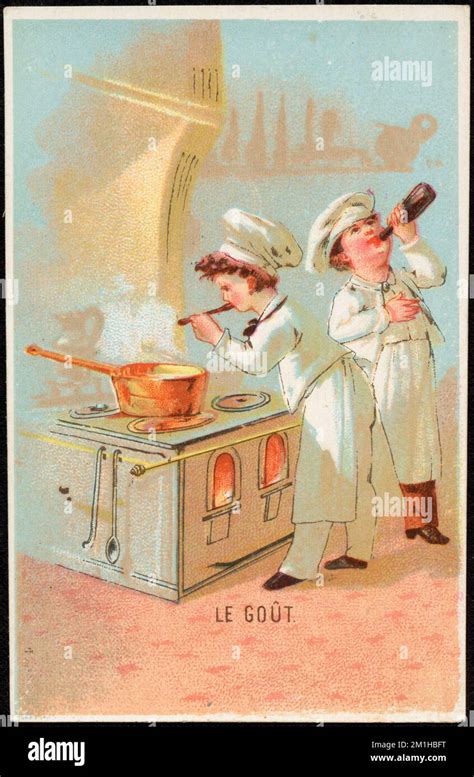 Le Gout Adults Pots And Pans Cooks 19th Century American Trade