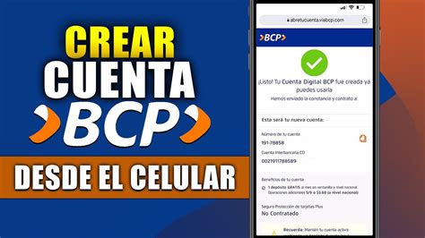 Como Abrir Una CUENTA En El BCP Desde El CELULAR 2024 YouTube