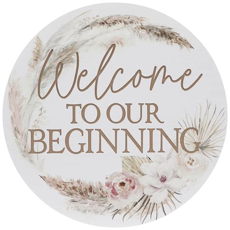 beginning wood sign banners signs party decor party