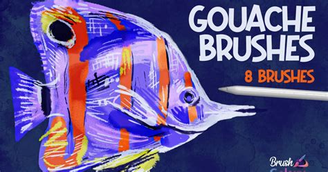 Gouache Brush Pack Brush Galaxy