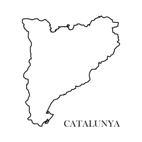 Premium Vector Catalonia Map Icon