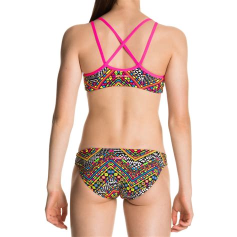 Funkita Mädchen Bikini Criss Cross Two Piece Wils Fire Markenshop Funkita