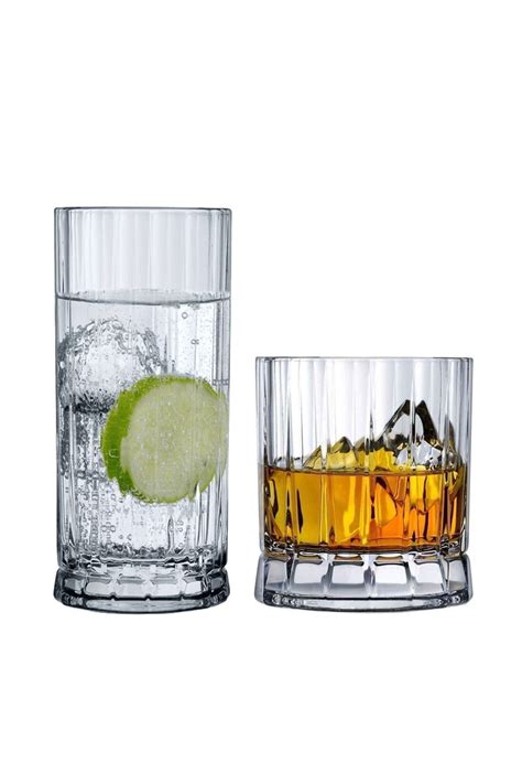 NUDE Paşabahçe Wayne Kristal Su meşrubat kokteyl Bardak Takımı 12 Parça 68184 68194 Fiyatı