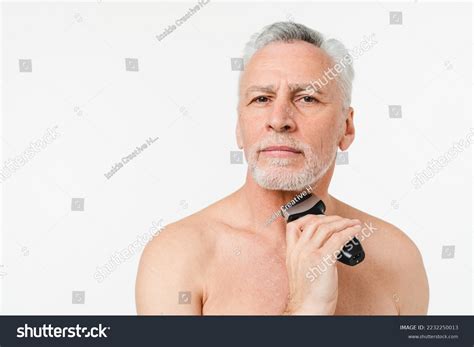 Mature Elderly Senior Naked Shirtless Man Stock Photo 2232250013 Shutterstock