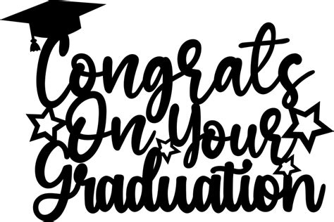 Congrats On Your Graduation Cake Topper Graphic By Swiftyslice