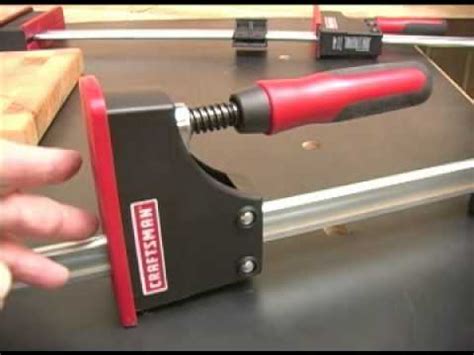 Craftsman Parallel Bar Clamp Review Youtube